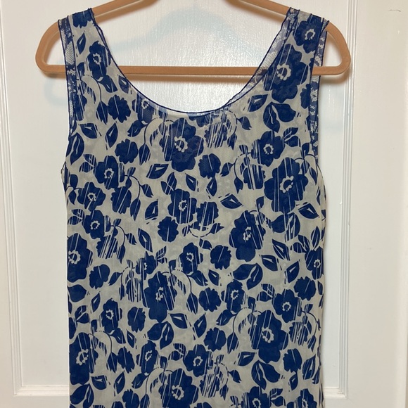 Large Isabella Bird Sleeveless Midi Double Shade Printed Dress - Picture 5 of 9